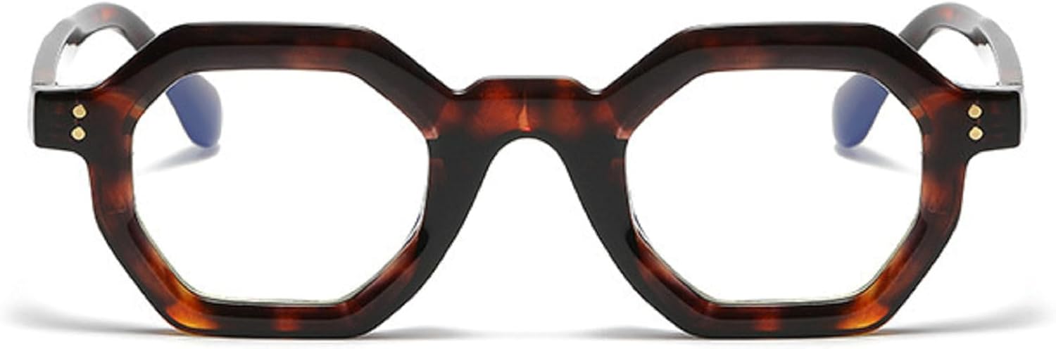 

Модные солнцезащитные очки Polygon Small Square для женщин, ретро с заклепками, мужские солнцезащитные очки UV400, трендовые солнцезащитные очки для активного отдыха и спорта mincl, Leopard&clear