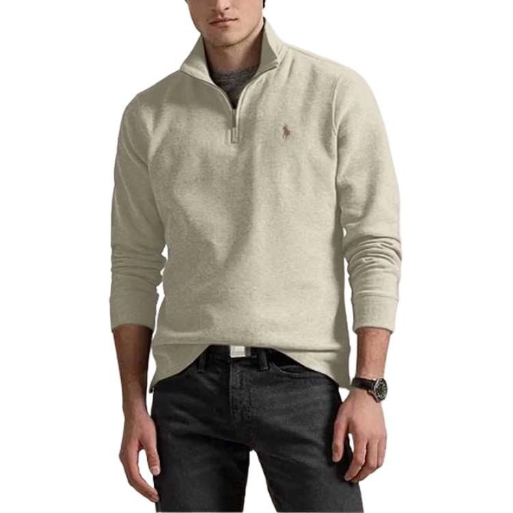 Толстовка FW25 мужская Polo Ralph Lauren, бежевый — фото 4