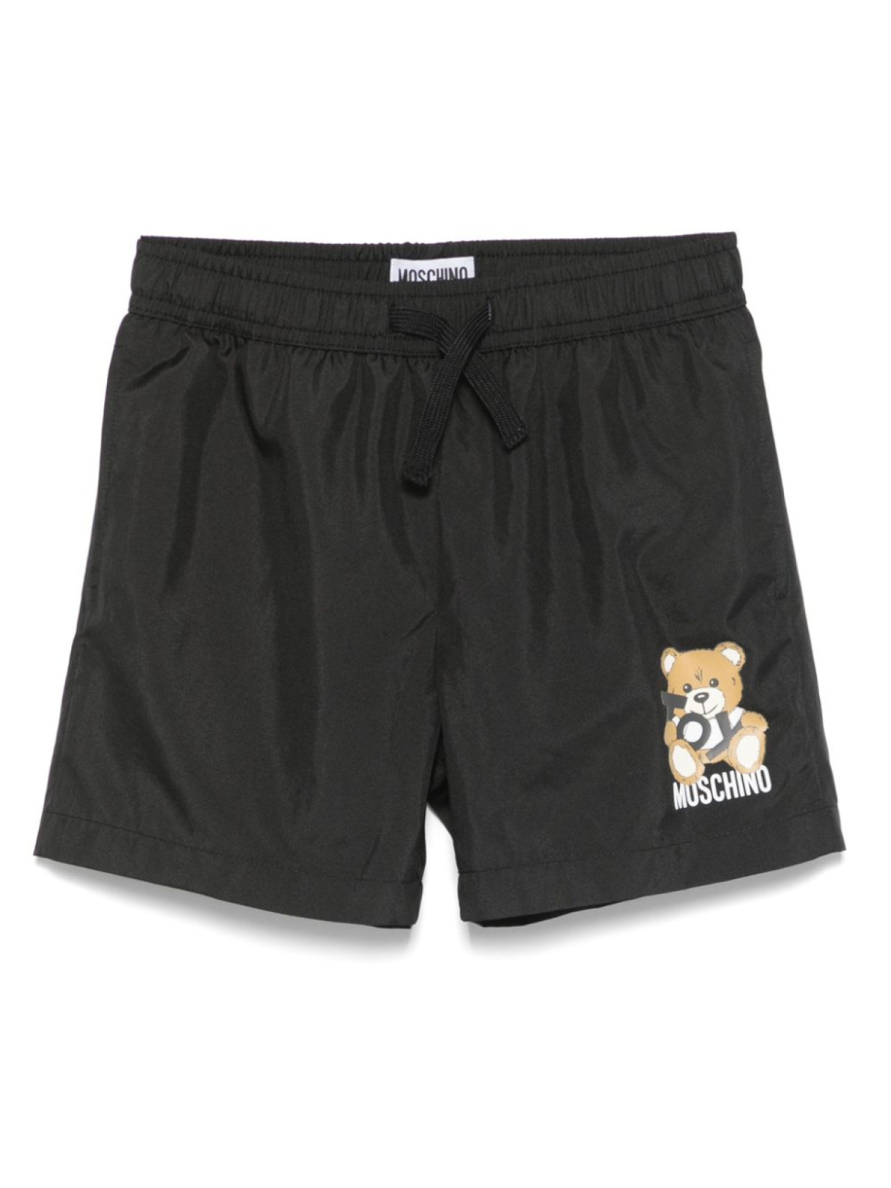 

Moschino Kids плавки-шорты с принтом Teddy Bear, черный