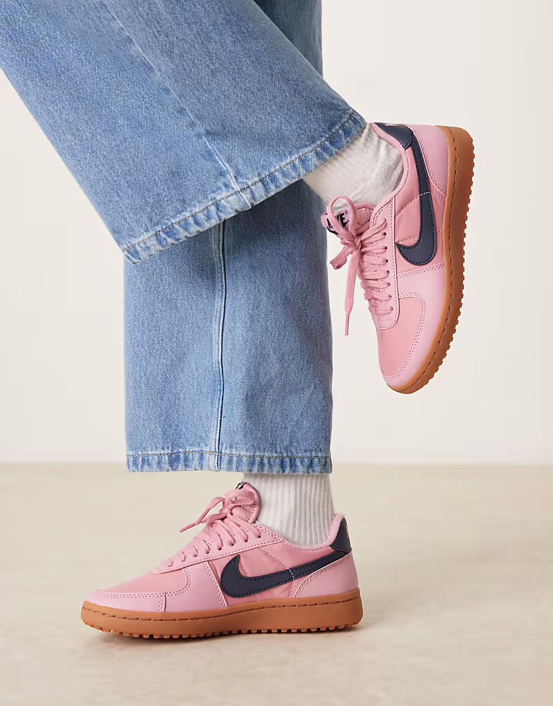 Кроссовки Nike Field General розового и тёмно-синего цветов