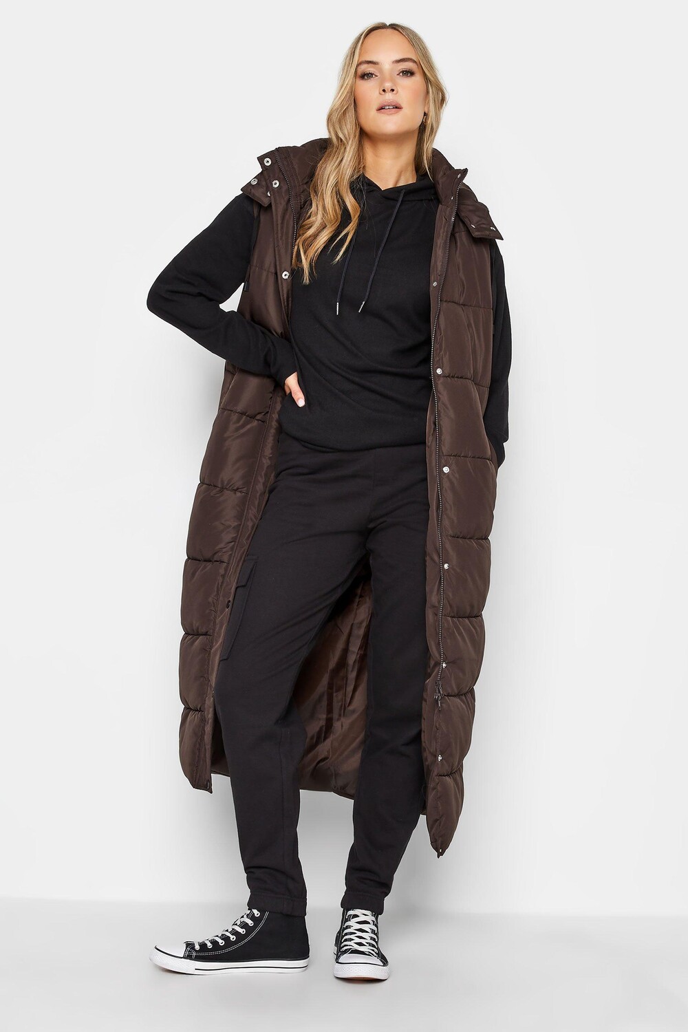 

Высокий утепленный жилет Midaxi Long Tall Sally, коричневый