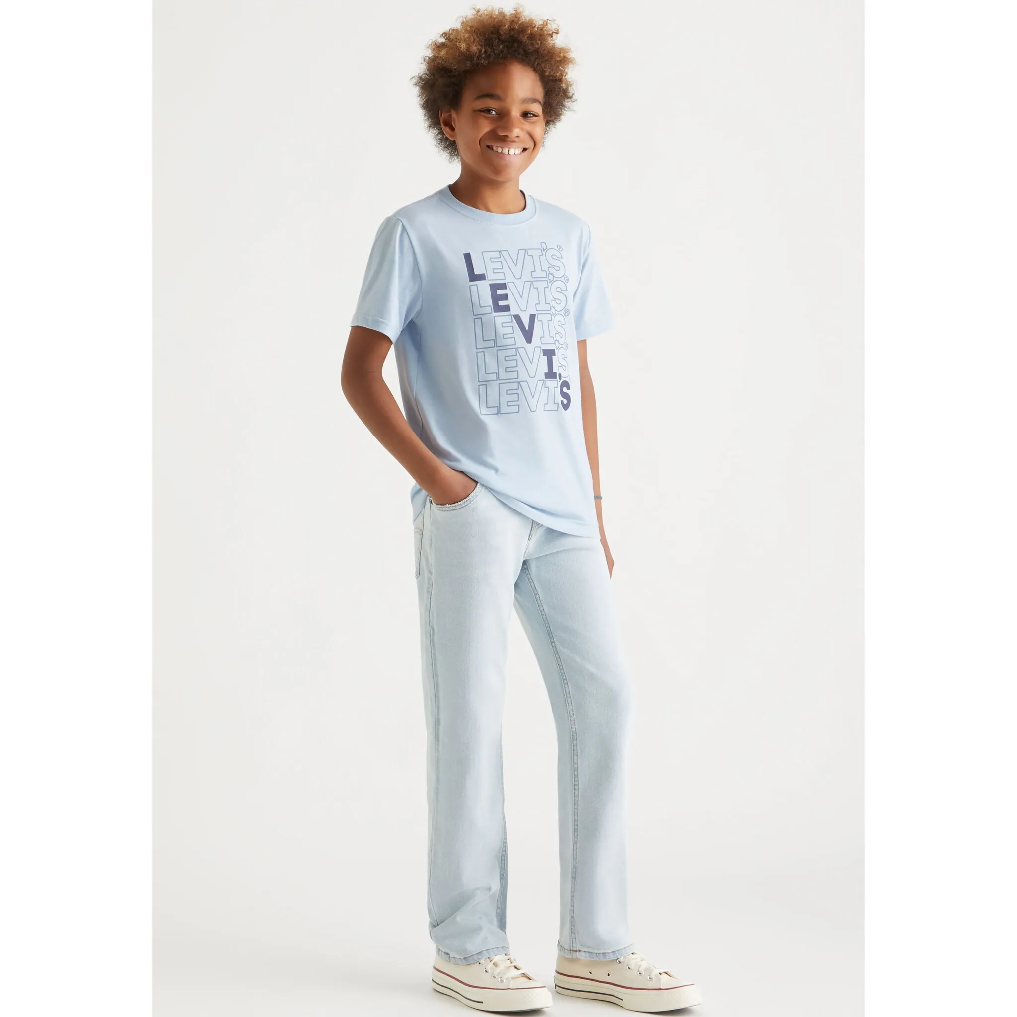 

Детская рубашка с принтом Levi's, для МАЛЬЧИКОВ Levi'S Kids, цвет niagramist