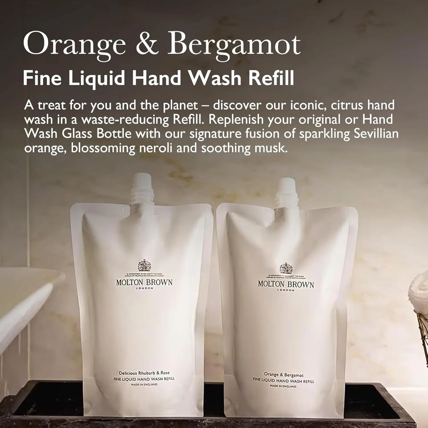 Жидкое мыло для рук «Orange & Bergamot» от Molton Brown, сменный блок 400 мл Molton Brown — фото 2