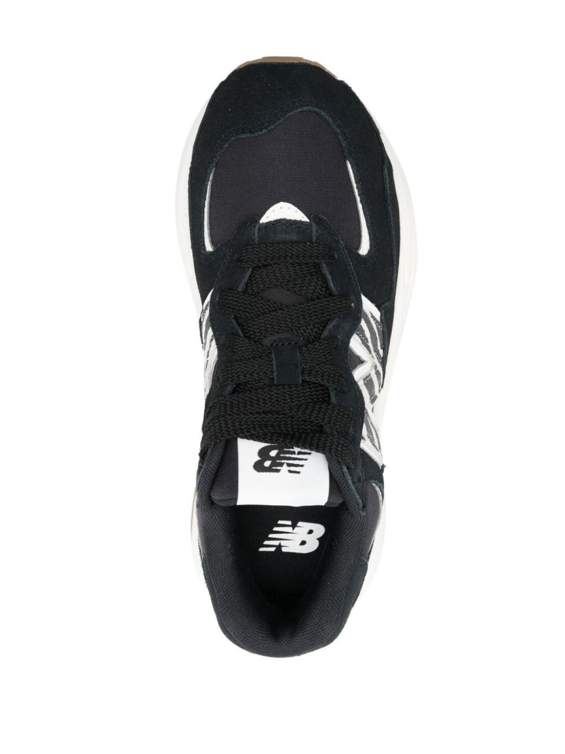 New Balance кроссовки с зебровым принтом, черный — фото 4