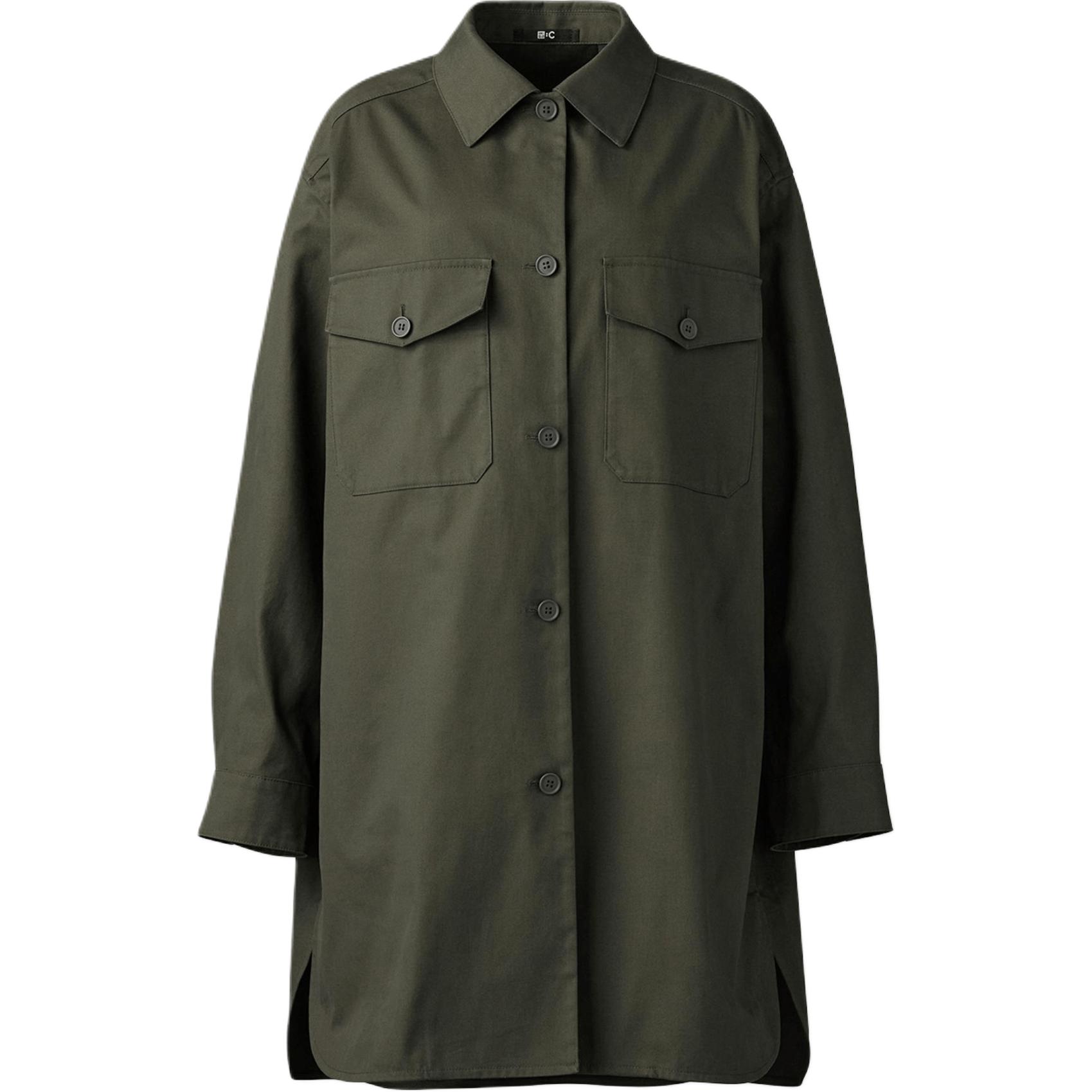 

UNIQLO Куртка женская оливковая, Olive