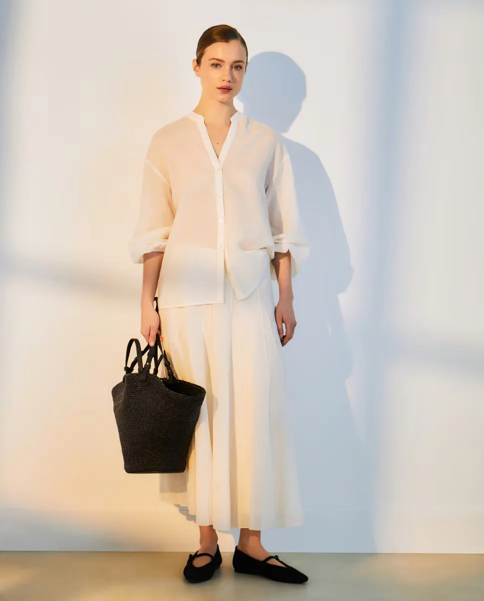 

Женская длинная гладкая юбка Woman El Corte Inglés, белый