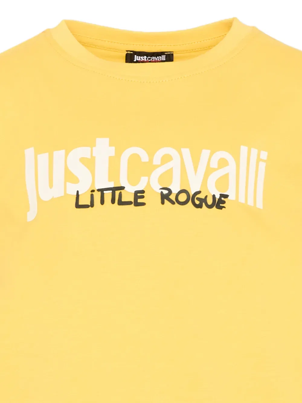 Хлопковая футболка Just Cavalli Kids, желтый — фото 3