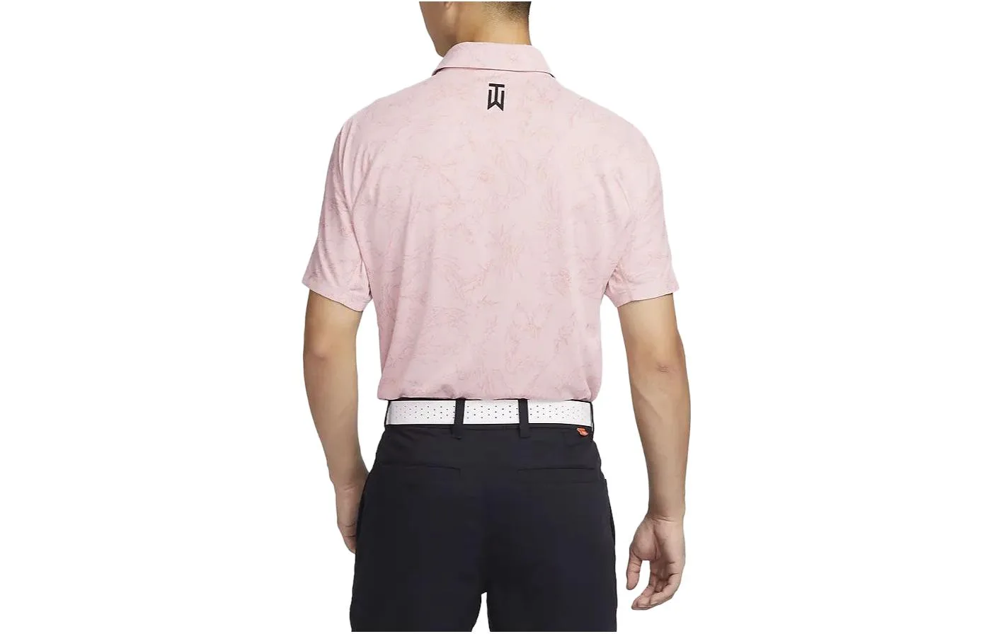 Nike Футболка-поло Dri Fit мужская Oxford Pink с воротником, умеренно прямой крой — фото 3