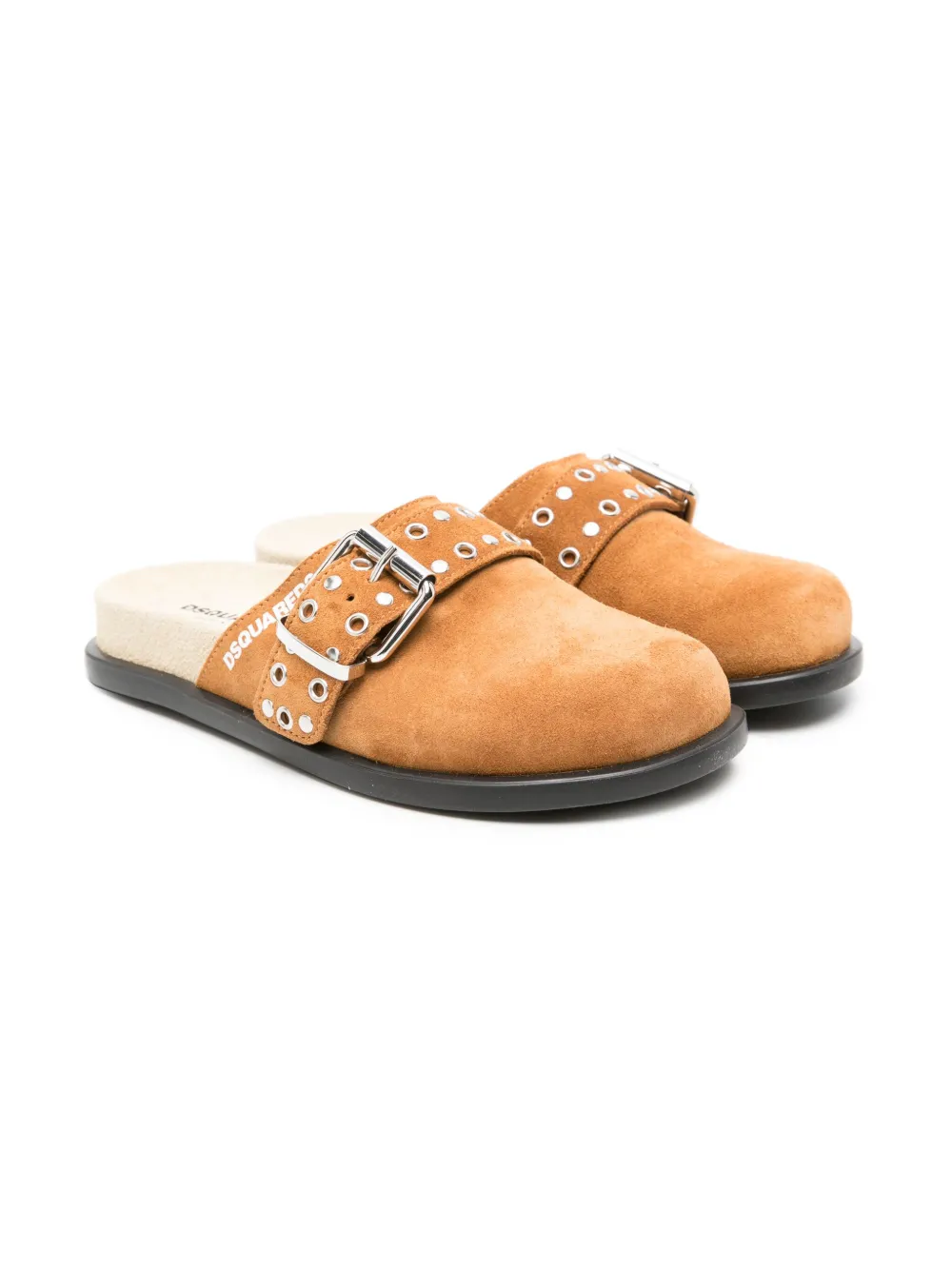 

Мюли с пряжкой DSQUARED2 KIDS, коричневый