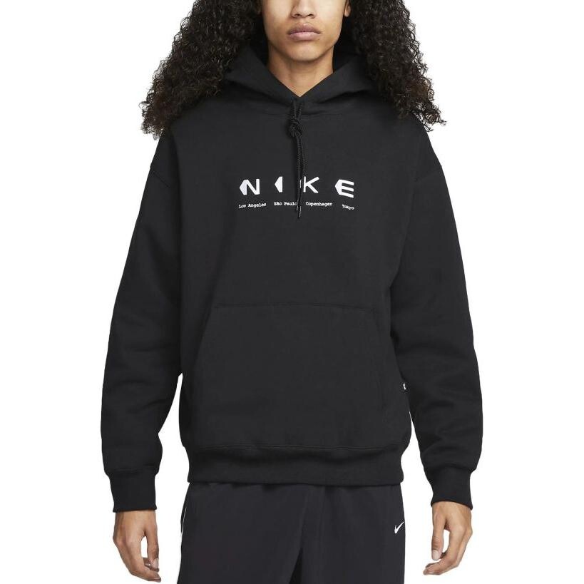 Толстовка унисекс черная Nike, черный — фото 3