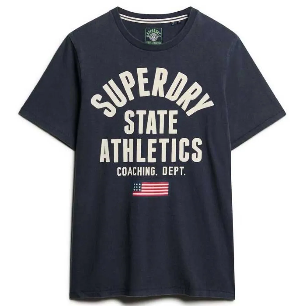 

Футболка с коротким рукавом Superdry Athletic Ess, синий