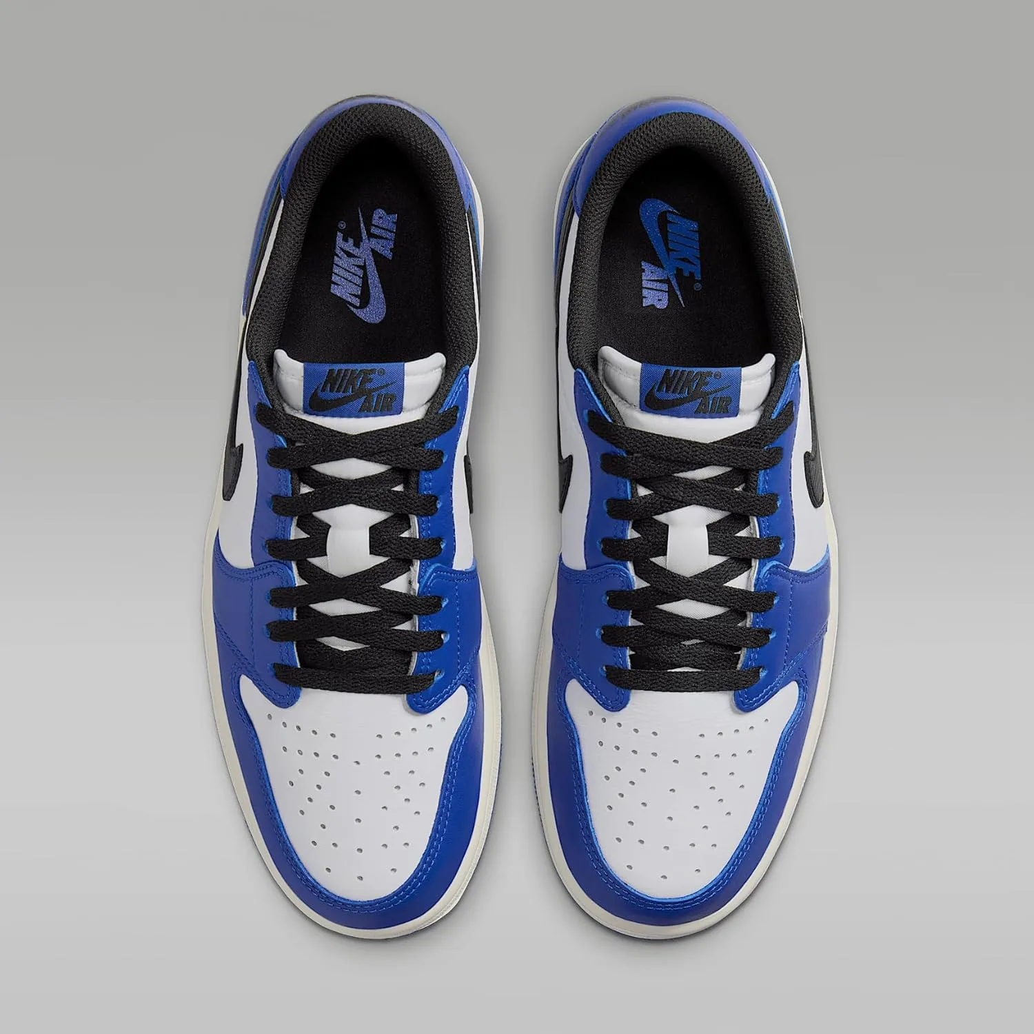 Мужские баскетбольные кроссовки Nike Air Jordan 1 Low, белый/черный — фото 4