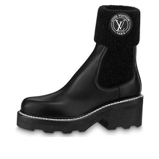 Кроссовки lv beaubourg ankle boots 'black' Louis Vuitton, черный