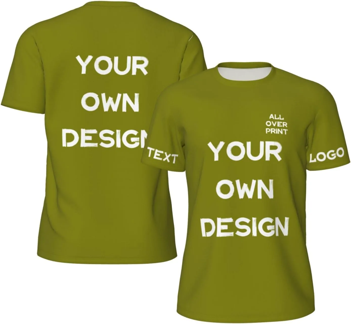 

Футболка с принтом на 4 сторонах