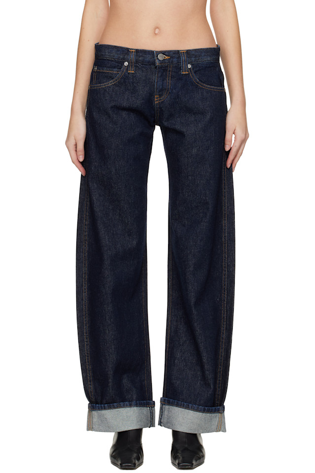 

Khaite Темно-Синие джинсы Karo