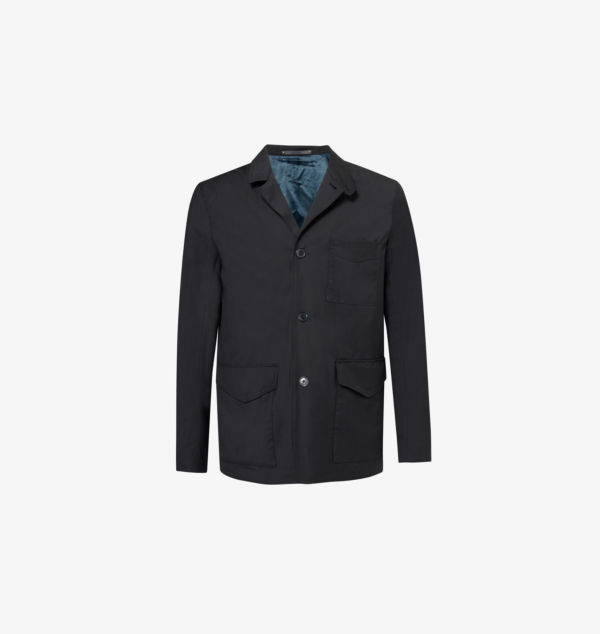 

Шерстяная куртка с карманом спереди и воротником Paul Smith, черный