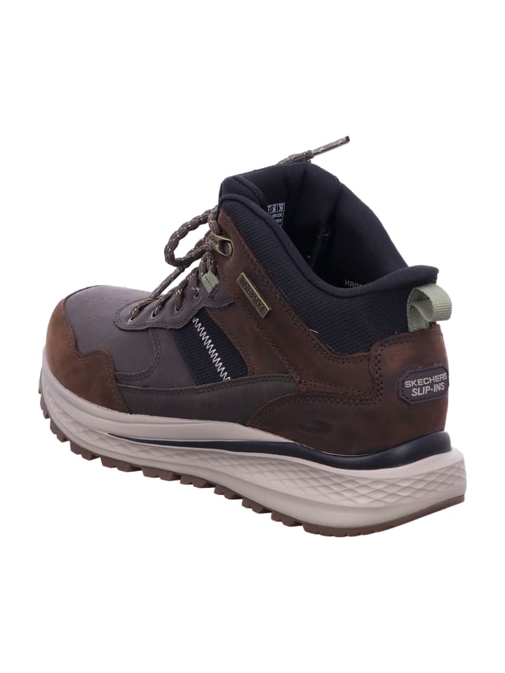 Skechers Ботинки на шнуровке коричневого цвета — фото 3