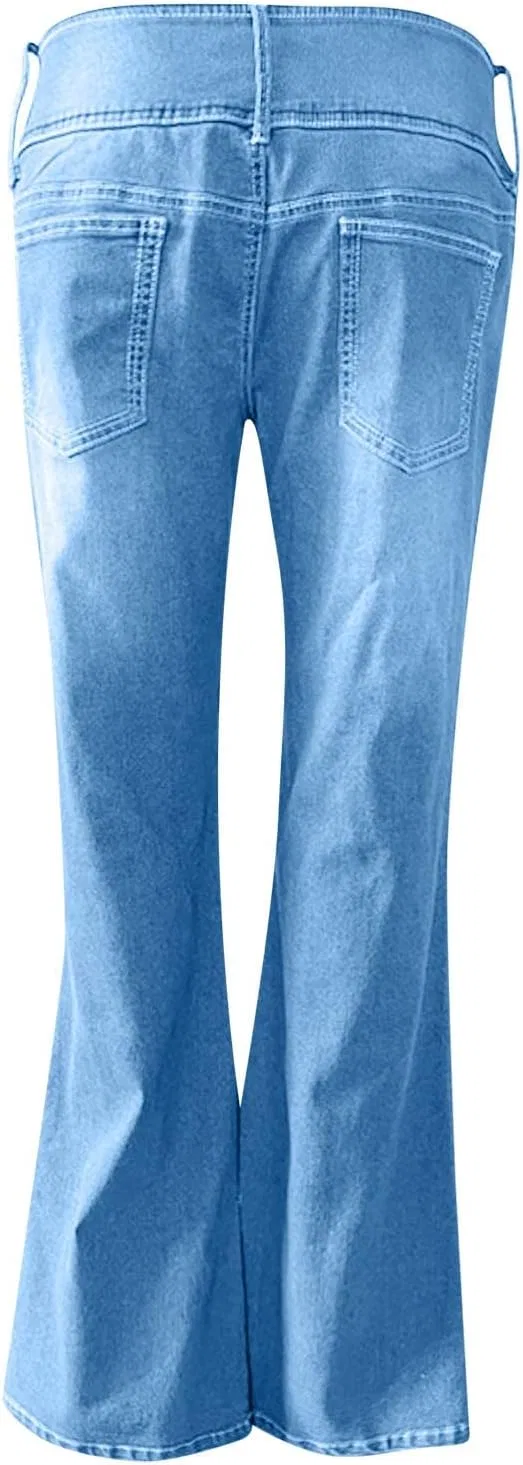 Джинсы с принтом сердца Light Blue — фото 3