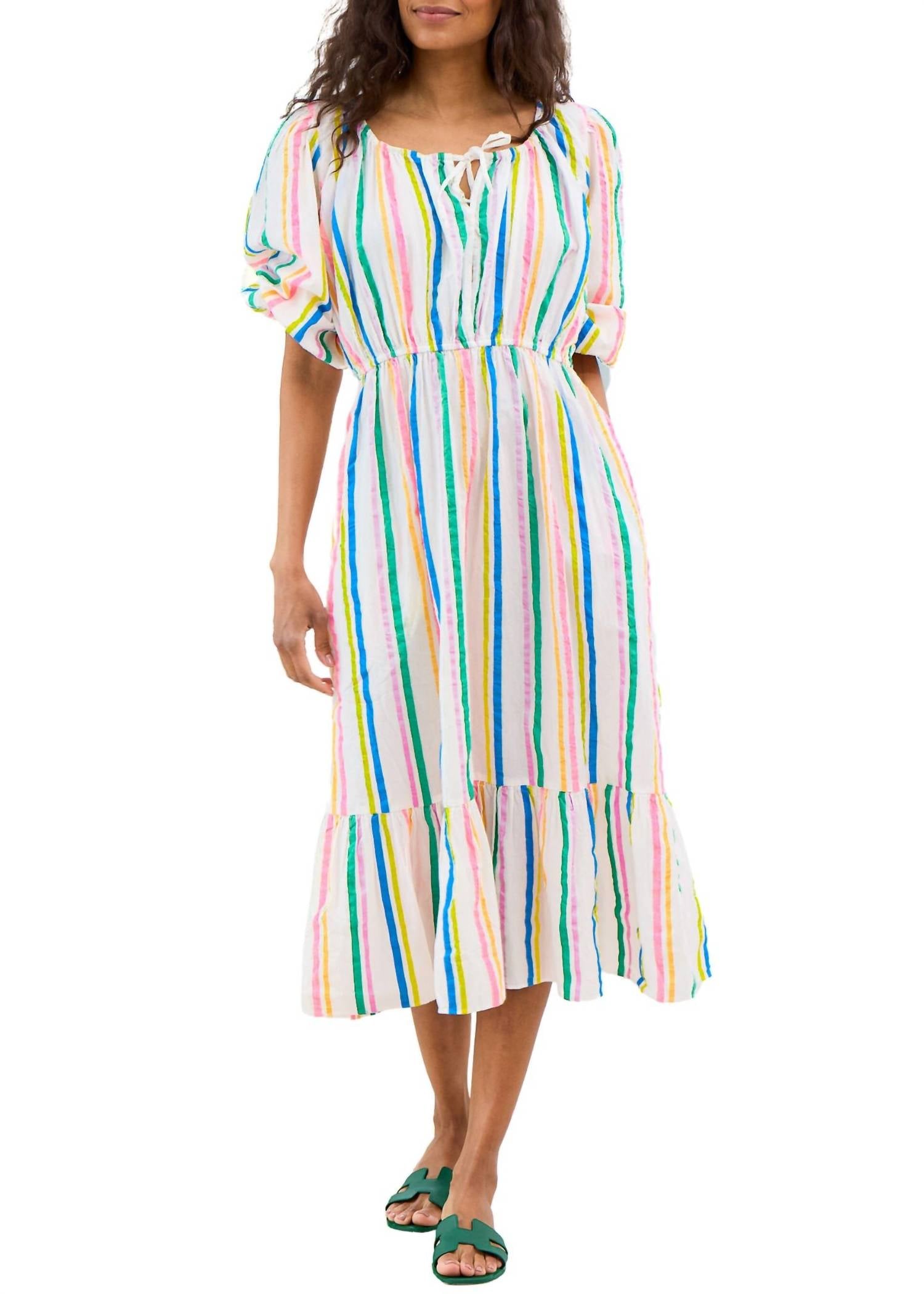 

Платье Harbor Stripe в многоцветном исполнении KERRI ROSENTHAL, цвет multi