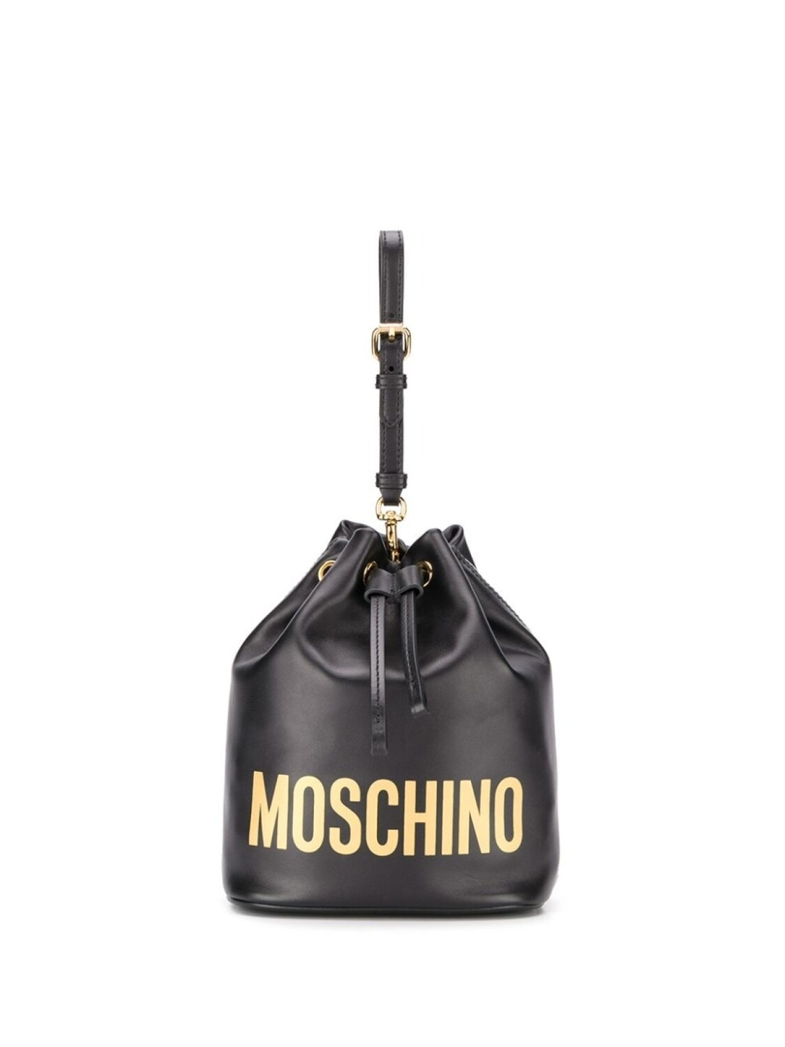 

Moschino сумка-ведро с логотипом, черный
