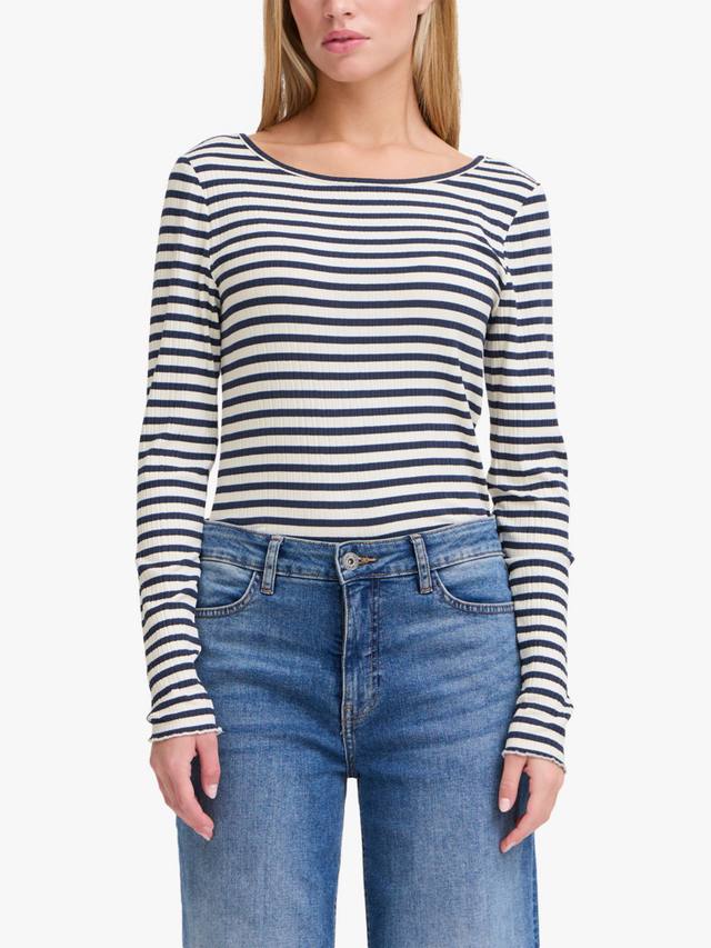 

Топ Cella Stripe с длинными рукавами ICHI, Total Eclipse