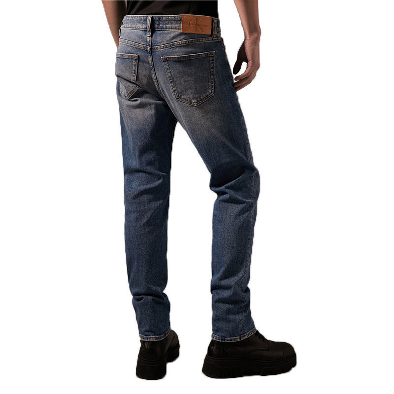 CALVIN KLEIN Jeans Мужские джинсы светло-голубые, 1A4-Denim Light Blue — фото 4
