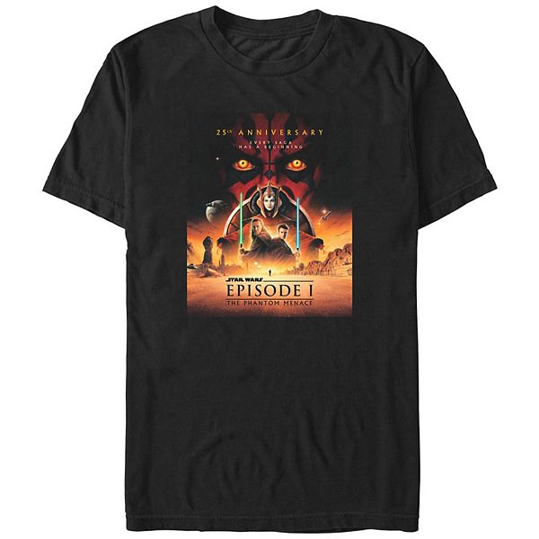 

Футболка с принтом Big & tall episode 1 anniversary poster Star Wars