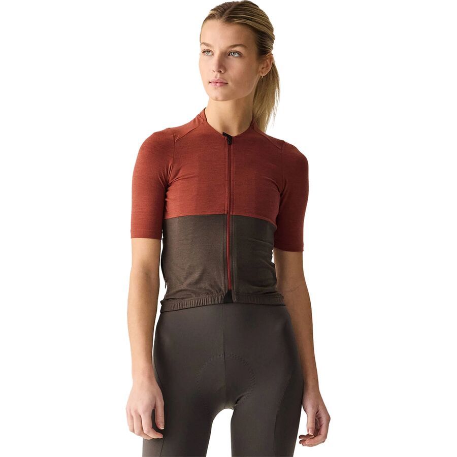 

Футболка Velocio Merino LUXE Colorblock Velocio, Paprika/Olive