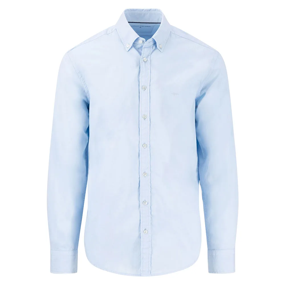 

Рубашка Fynch Hatton Garment Dyed Poplin, синий