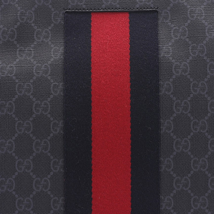 Ophidia Canvas With Leather Clutch мужская черно-серая GUCCI — фото 2