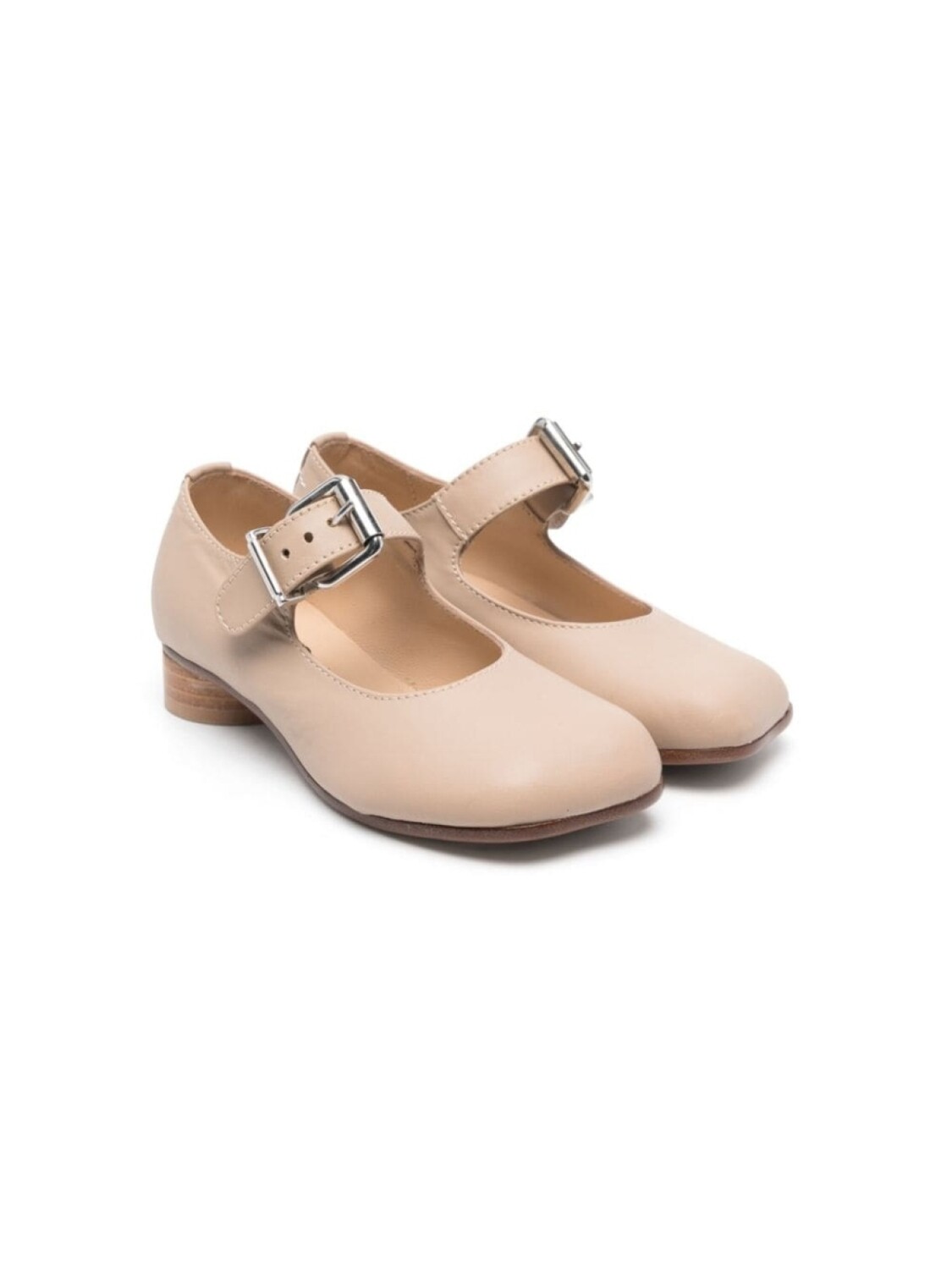 

MM6 Maison Margiela Kids балетки с пряжкой, нейтральный цвет