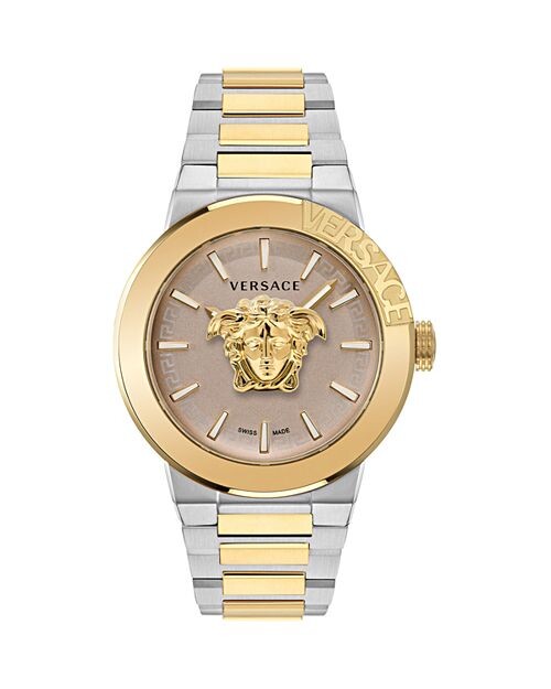 

Часы Medusa Infinite, 47 мм Versace, цвет Tan/Beige