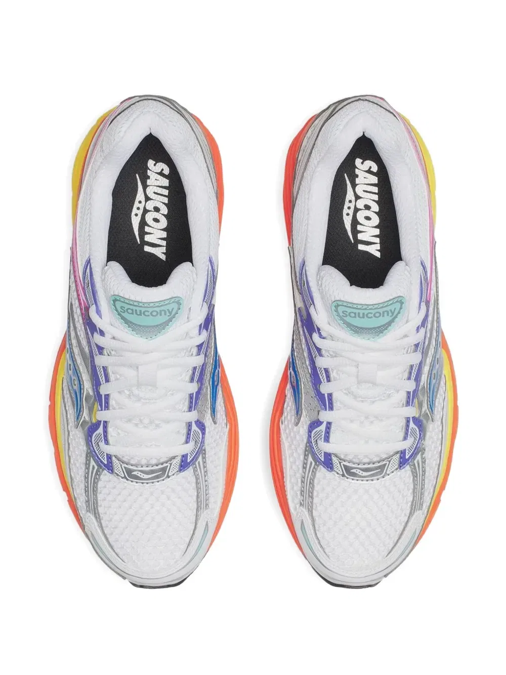 Кроссовки Omni 9 с круглым носком и многослойным дизайном Saucony, белый — фото 4