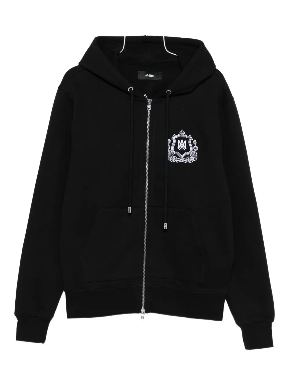 

Толстовка с капюшоном на молнии MA Crest AMIRI, черный