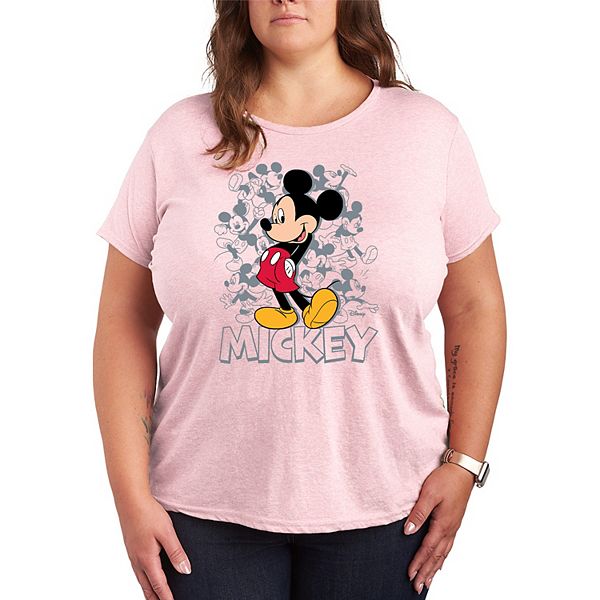 

Футболка с принтом "Позы Микки Мауса" Plus size Disney, Heather Pink, Розовый, Футболка с принтом "Позы Микки Мауса" Plus size Disney, Heather Pink