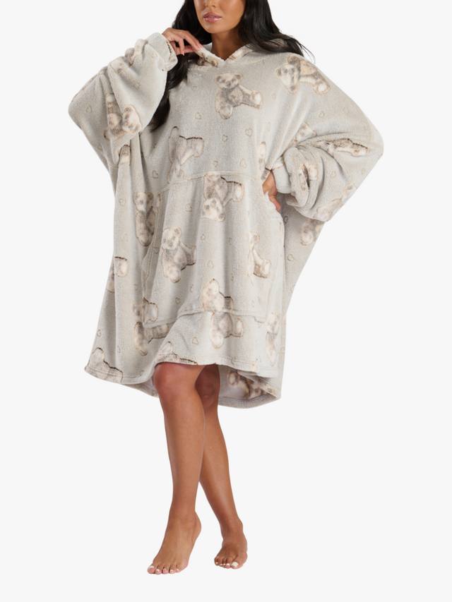 

Уютный худи с капюшоном в виде мишки Loungeable, Natural Taupe