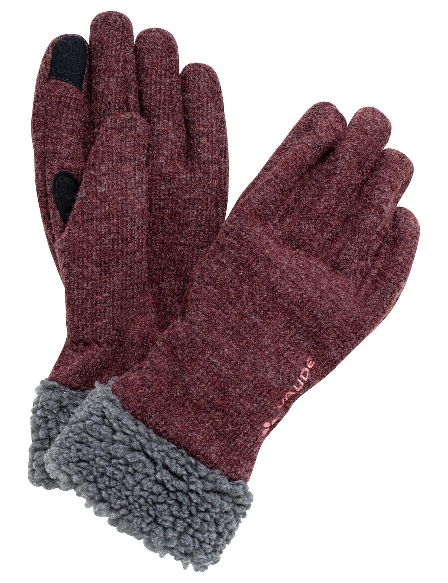 

Перчатки VAUDE Athletic Gloves Tinshan IV, серый/красный/черный