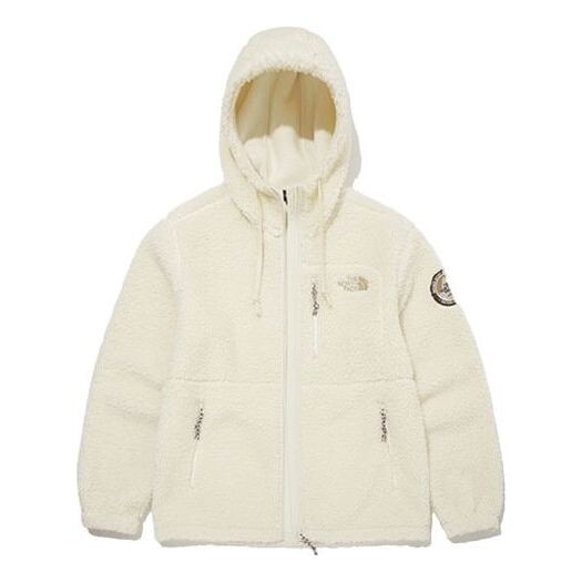 

Куртка fleece hoodie jacket 'white' The North Face, белый