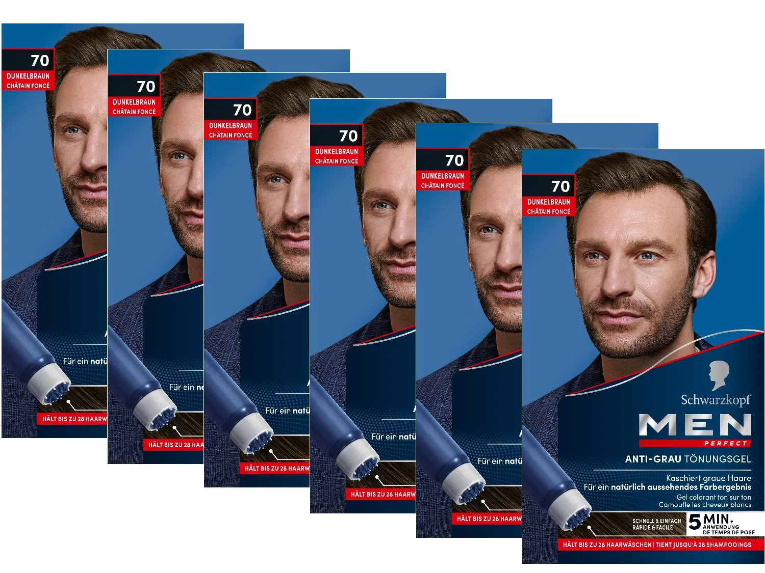 Гель-краска для волос «Men Perfect Anti-Grey Tint Gel» 80 мл от Schwarzkopf Men Perfect