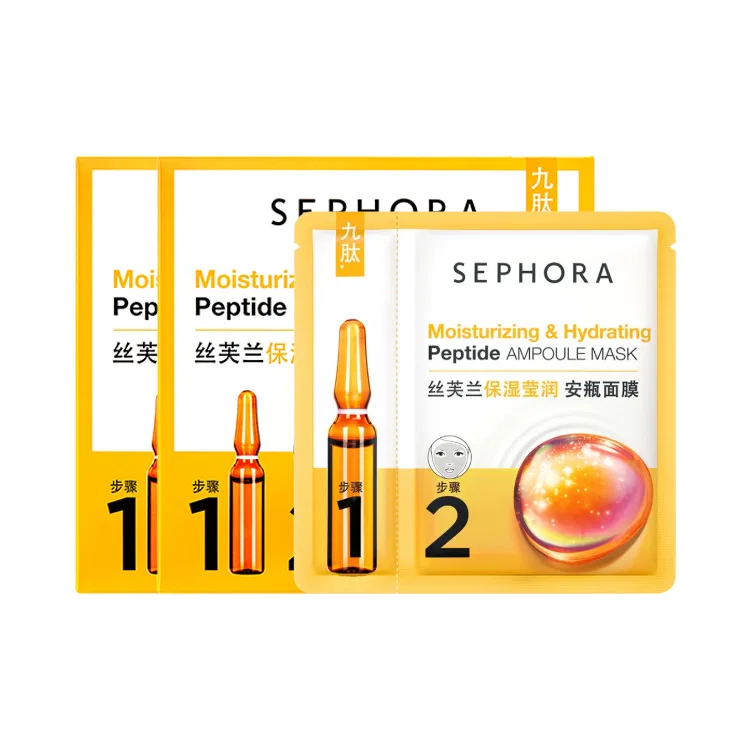 Маска для лица Sephora — Листовые маски Hydrating Ampoules успокаивающие и восстанавливающие