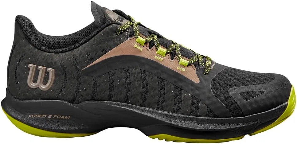 Мужские кроссовки для падел Wilson Hurakn Pro, Black/Lime Green/Falcon