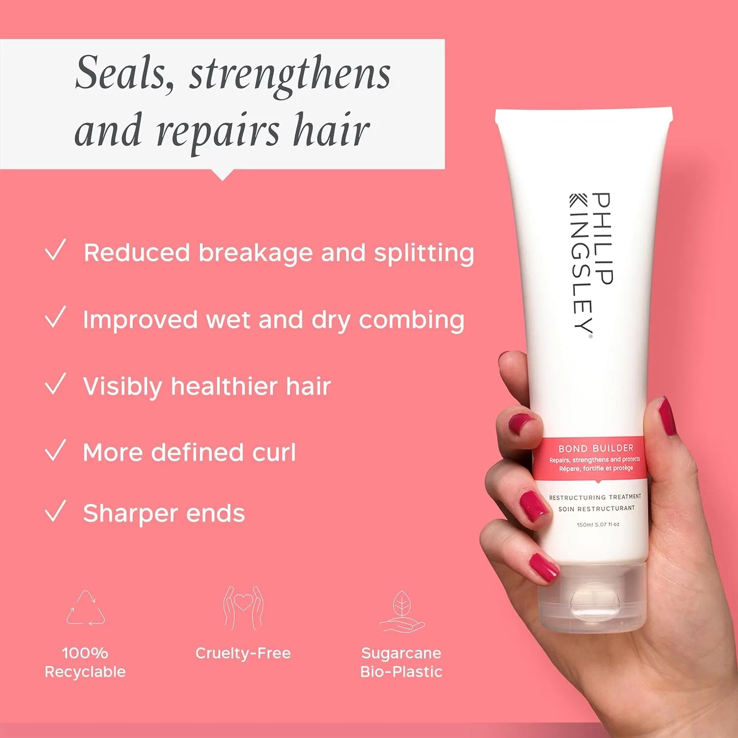 Маска для восстановления волос «Bond Builder Restructuring Hair Repair Mask» от Philip Kingsley Philip Kingsley — фото 2