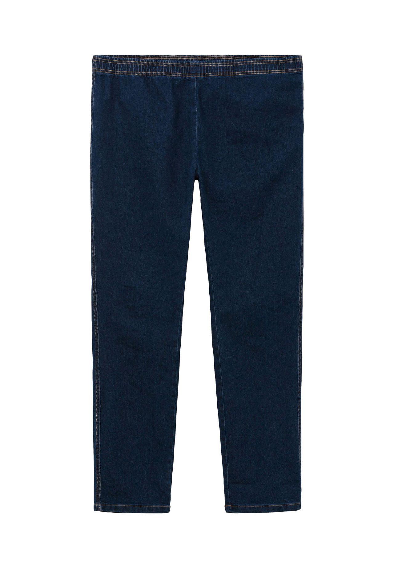 

Узкие джинсы с эластичным поясом и узкой формой штанин Sheego, цвет Dark Blue Denim