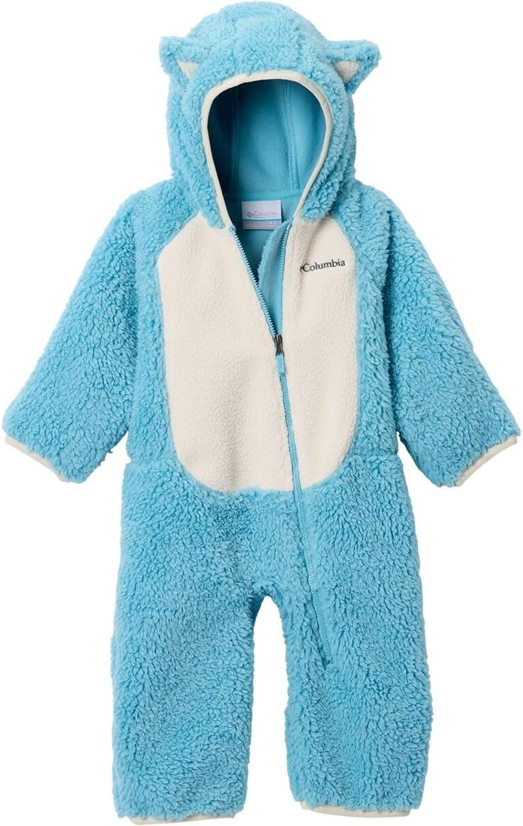 

Columbia Unisex Baby Foxy Baby Sherpa Bunting, Vintage Blue/Chalk