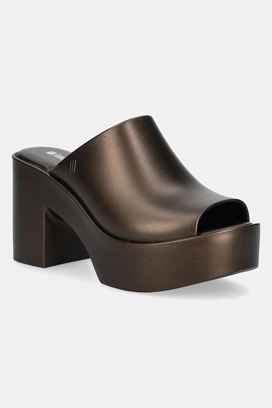 Шлепанцы Mule Hype Metallic Ad Melissa, коричневый