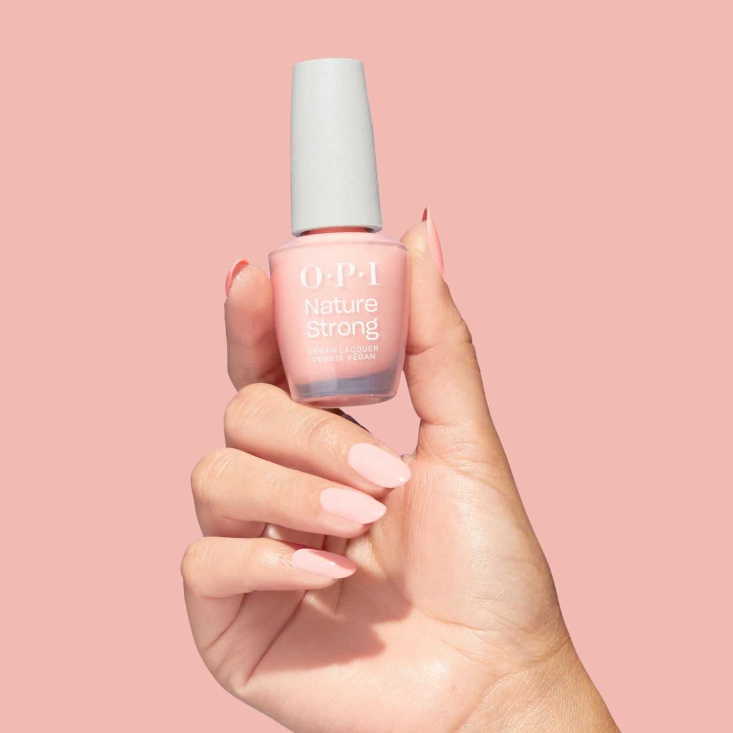 Лак для ногтей nature strong vegan Opi, nat003 - nat - let nature take its quartz, объем 15 мл — фото 4