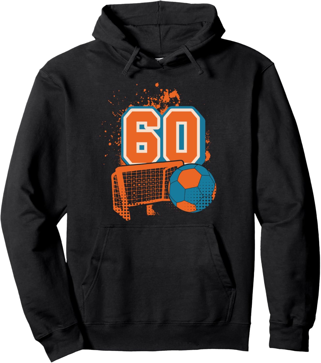 

Худи с надписью «60-летие мальчика-гандболиста» 60 Year Old Birthday Apparel Handball Boy B-Day, черный