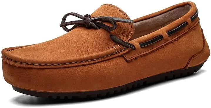 Лоферы кожаные мужские Loafers, коричнево-желтый PUGHGAETZF