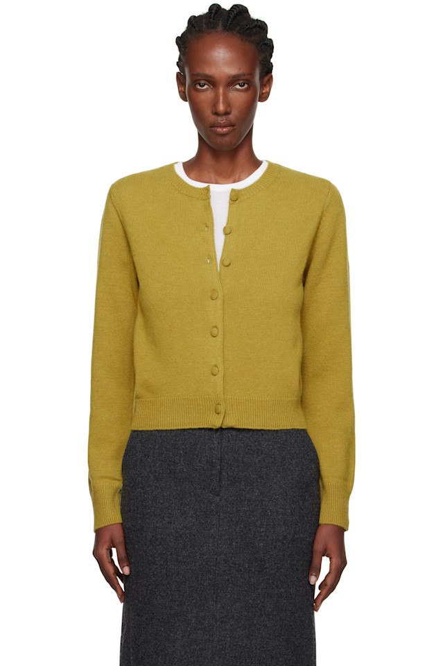 

Nothing Written Зеленый круглый кардиган