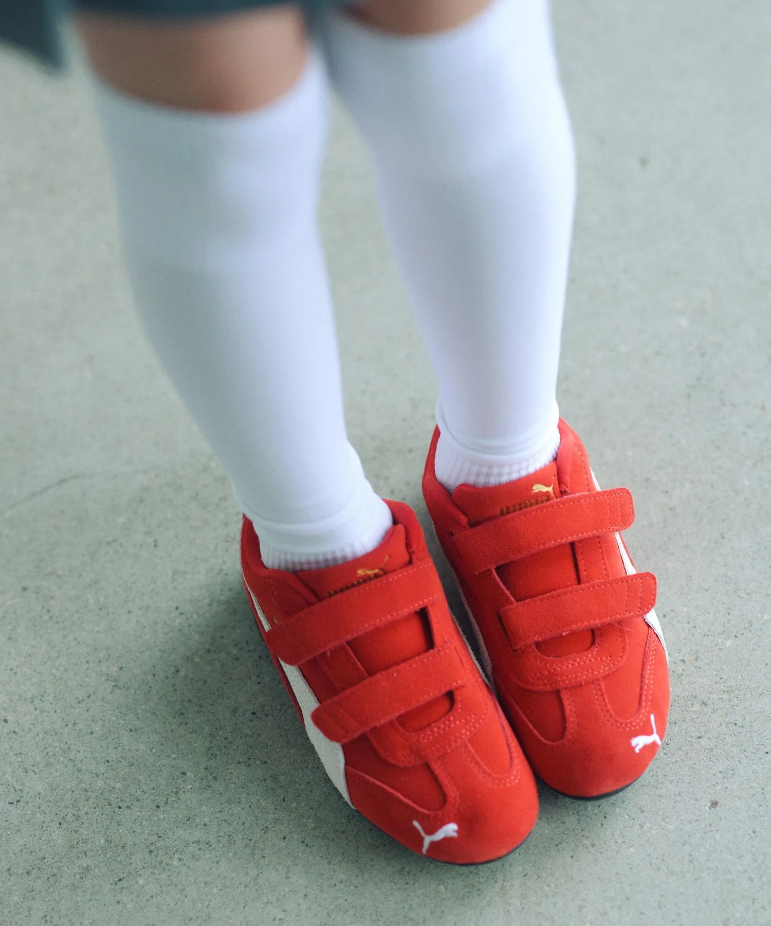 Детские кроссовки PUMA Speedcat с липучками красные